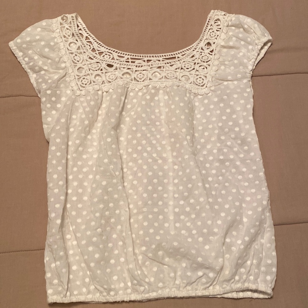 🌼 Cream, Patterned, Light Blouse🌼